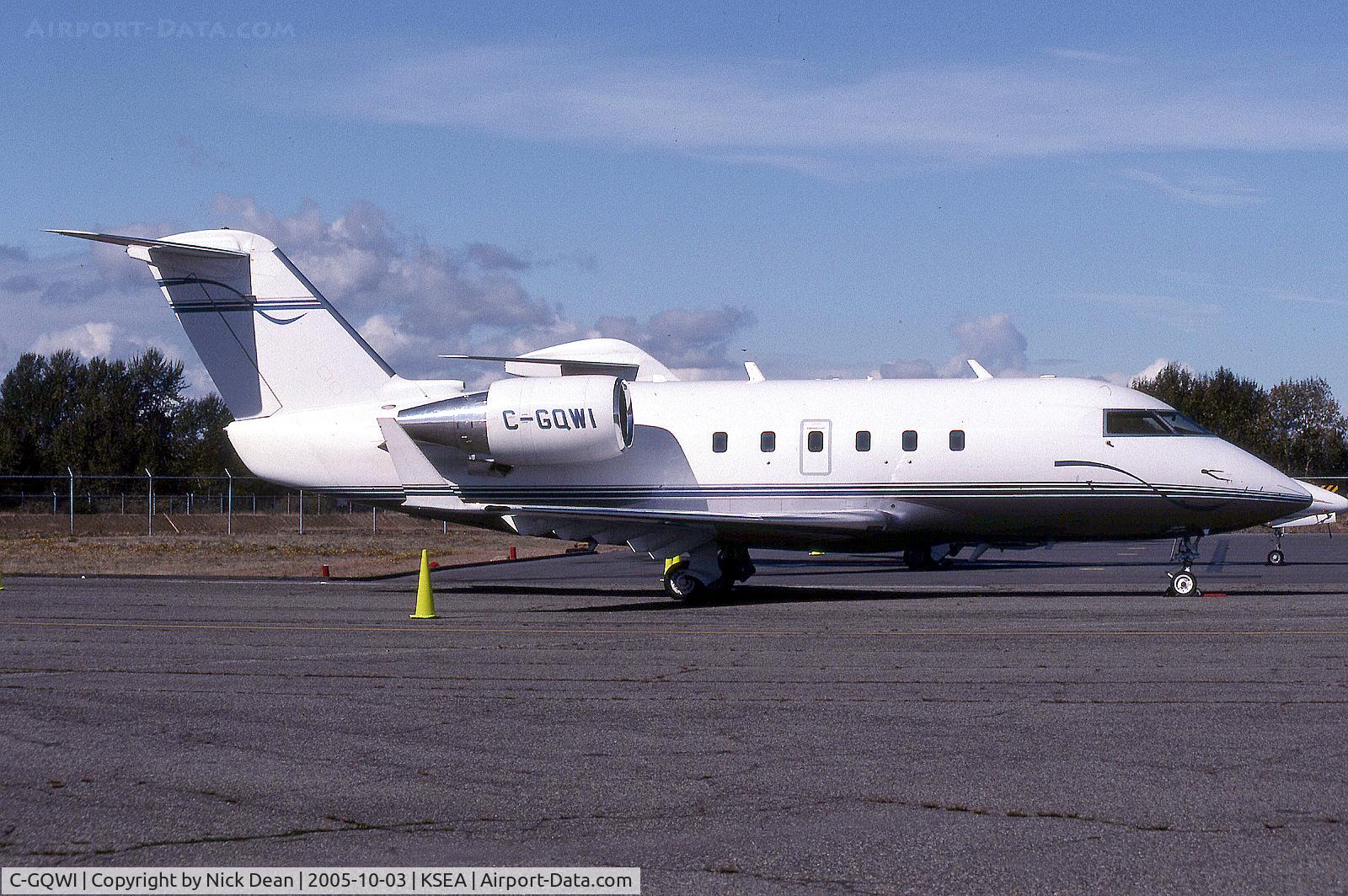 C-GQWI, 1987 Canadair Challenger 601-3A (CL-600-2B16) C/N 5016, KSEA