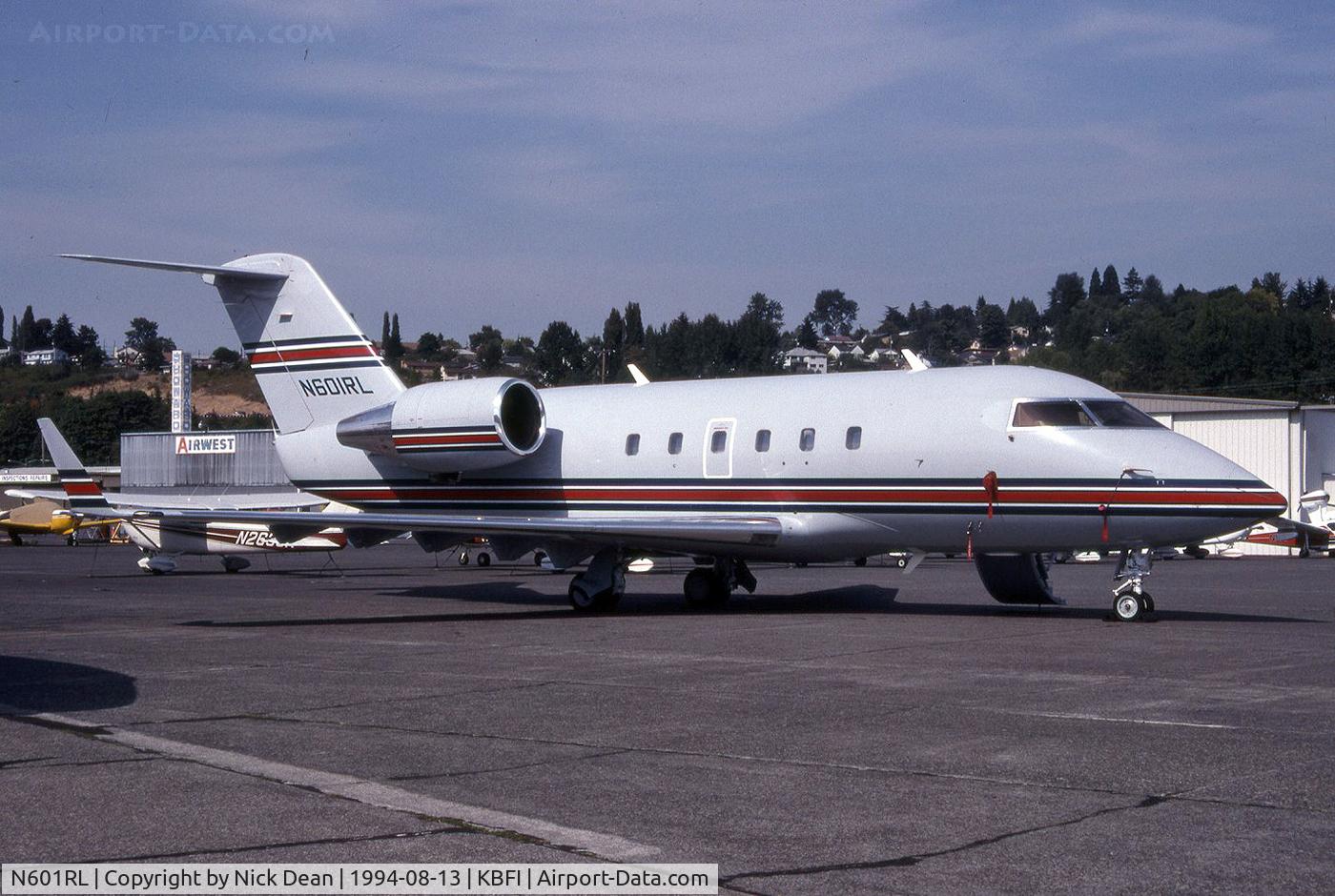 N601RL, 1988 Canadair Challenger 601-3A (CL-600-2B16) C/N 5028, KBFI