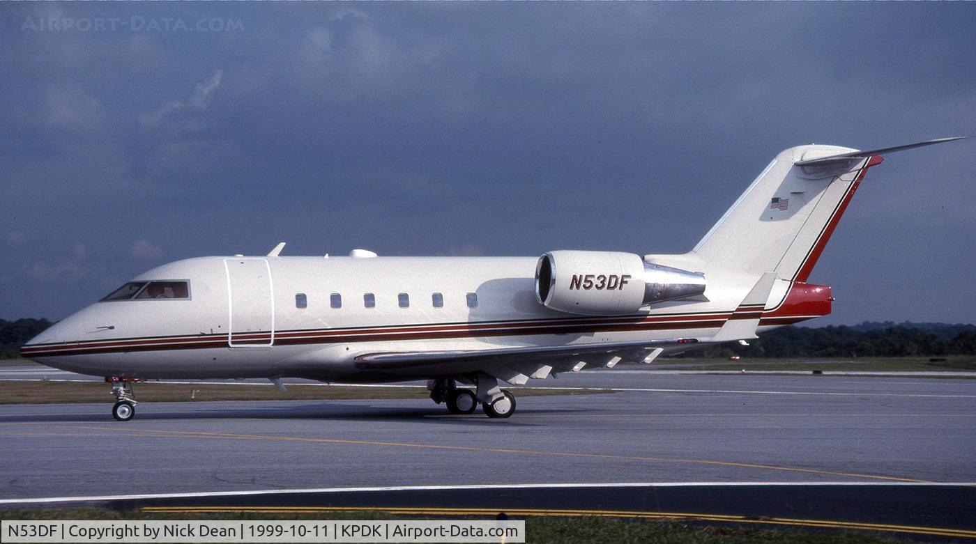 N53DF, 2001 Bombardier Challenger 604 (CL-600-2B16) C/N 5507, KPDK