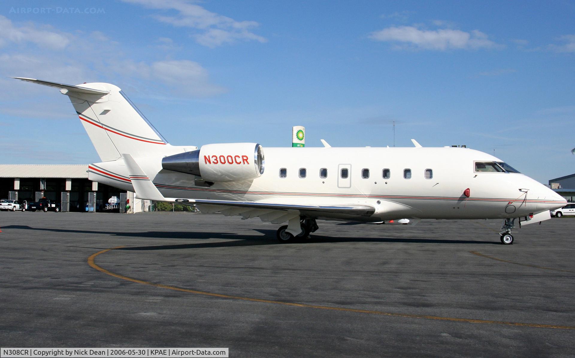 N308CR, 1991 Canadair Challenger 601-3A (CL-600-2B16) C/N 5092, KPAE (Seen here as N300CR currently registered N308CR as posted)