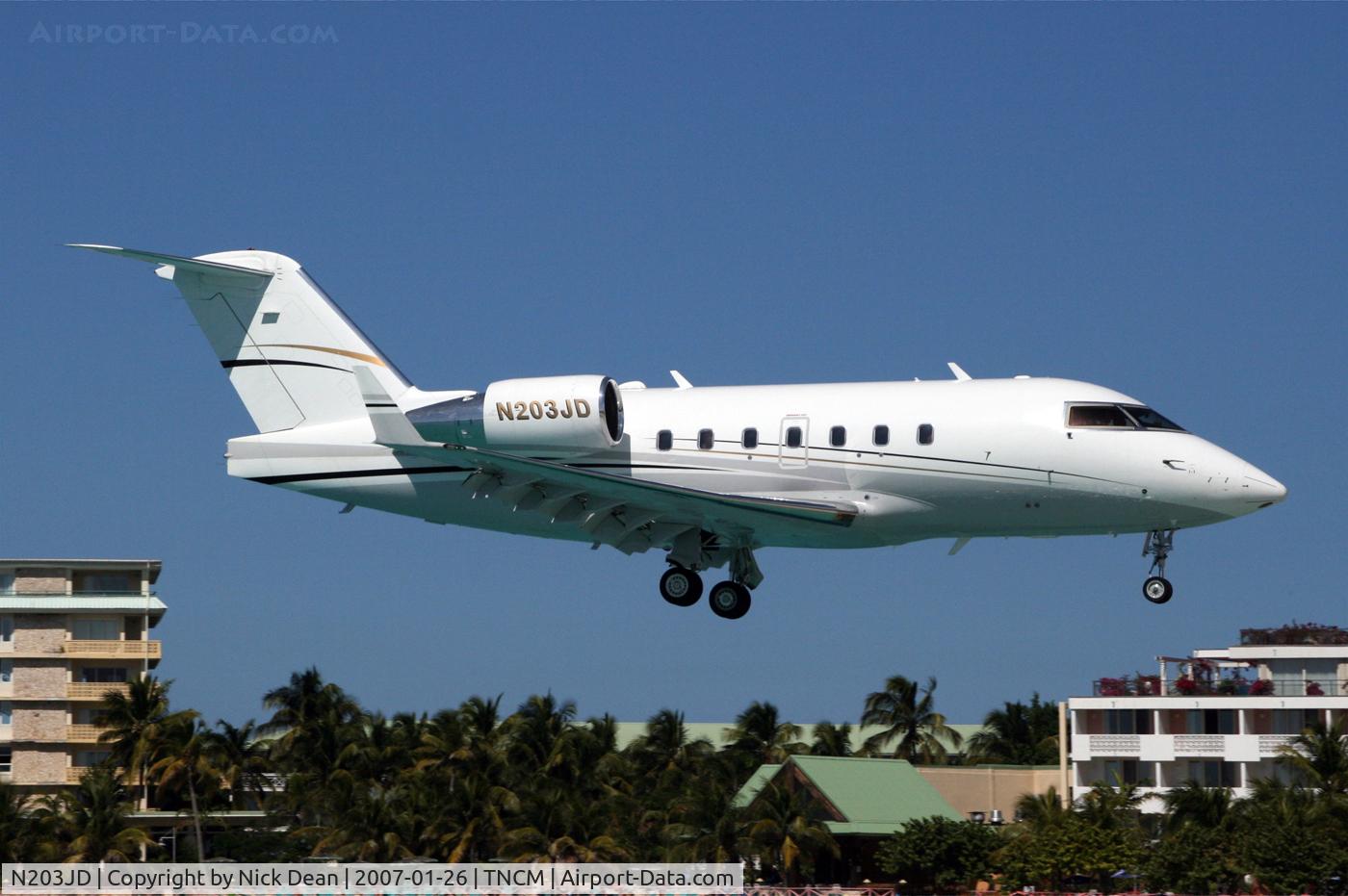 N203JD, 1991 Canadair Challenger 601-3A (CL-600-2B16) C/N 5099, TNCM