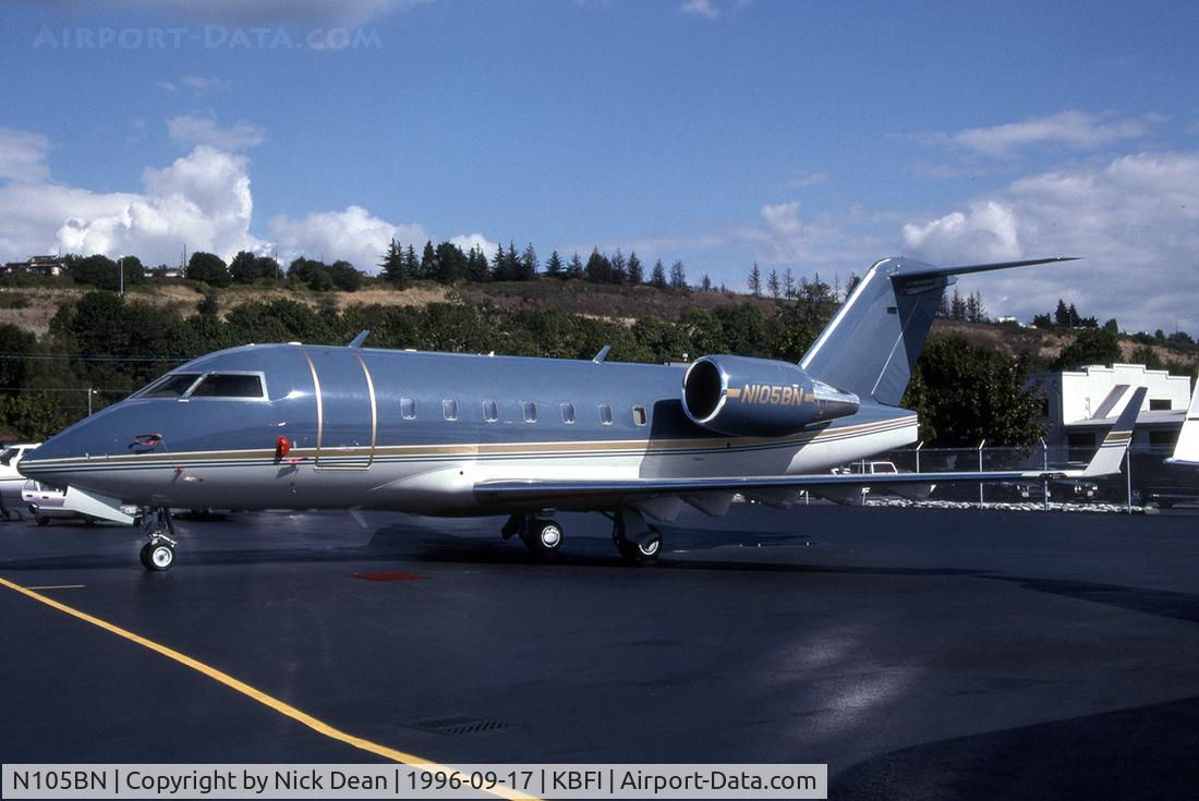 N105BN, 1991 Canadair Challenger 601-3A (CL-600-2B16) C/N 5101, KBFI (Currently registered N213GS Selcal EG-HS)