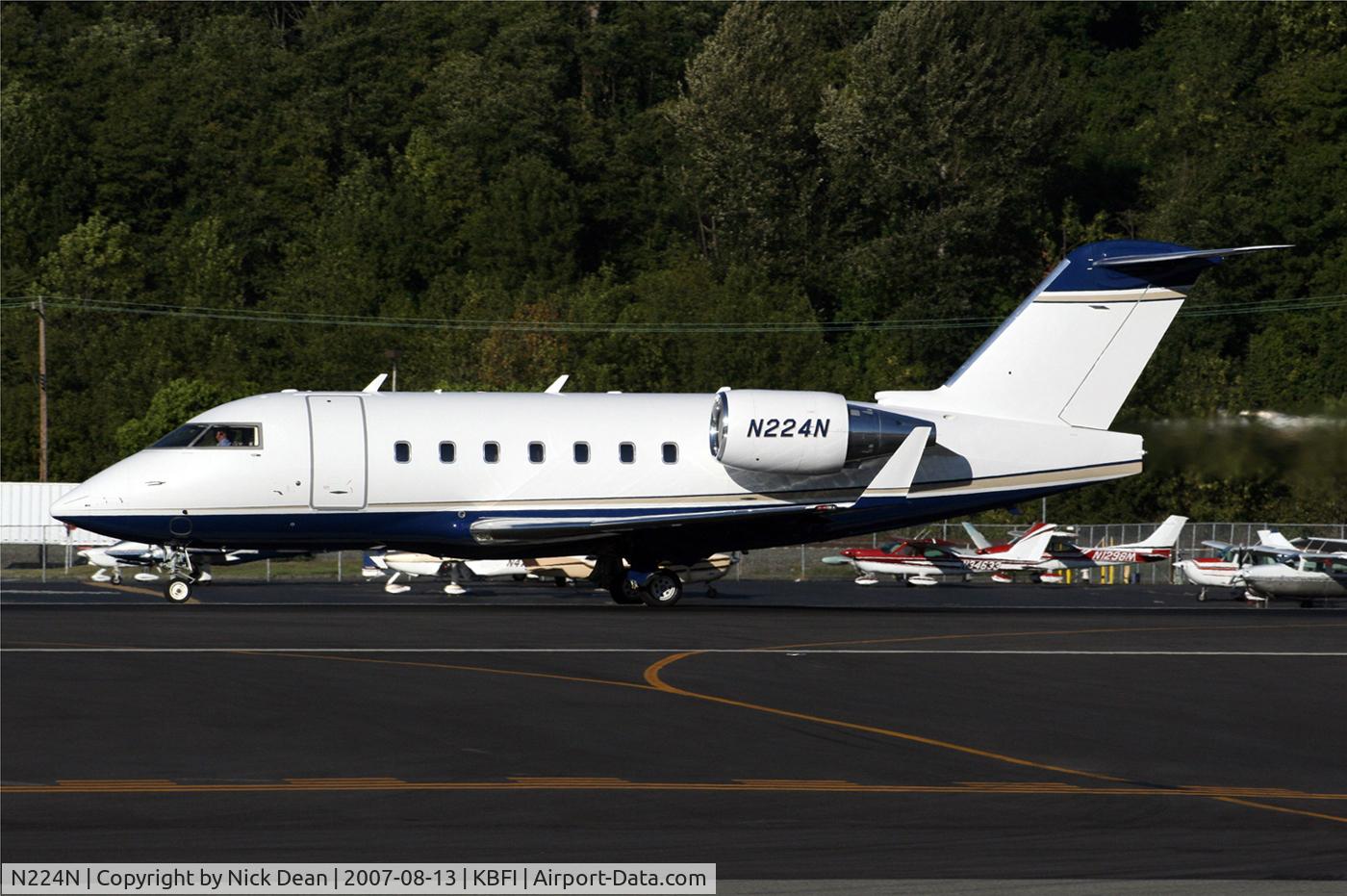 N224N, 2006 Bombardier Challenger 604 (CL-600-2B16) C/N 5661, KBFI