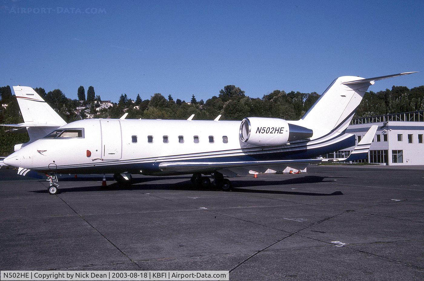 N502HE, 1992 Canadair Challenger 601-3A (CL-600-2B16) C/N 5111, KBFI