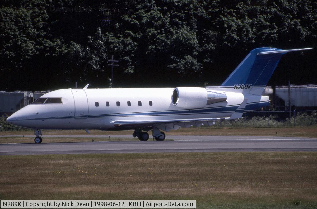N289K, Canadair Challenger 601-3A (CL-600-2B16) C/N 5132, KBFI