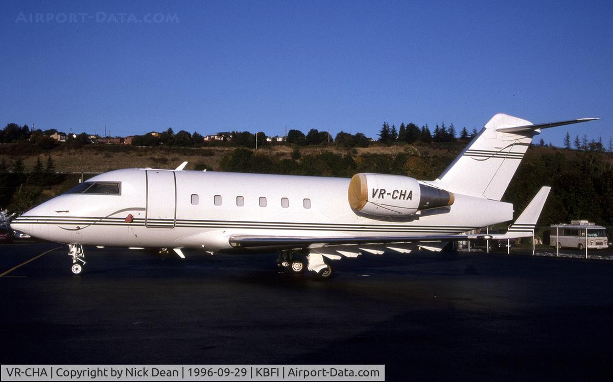 VR-CHA, 1994 Canadair Challenger 601-3A (CL-600-2B16) C/N 5153, KBFI (Currently registered N115WF)