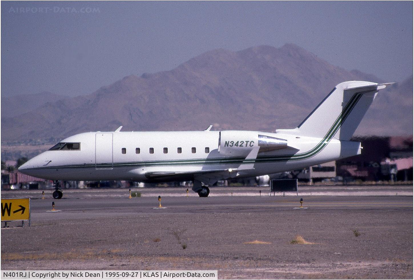 N401RJ, 1994 Canadair Challenger 601-3R (CL-600-2B16) C/N 5155, KLAS (Seen here as N342TC at NBAA this aircraft is now registered N401RJ as posted)