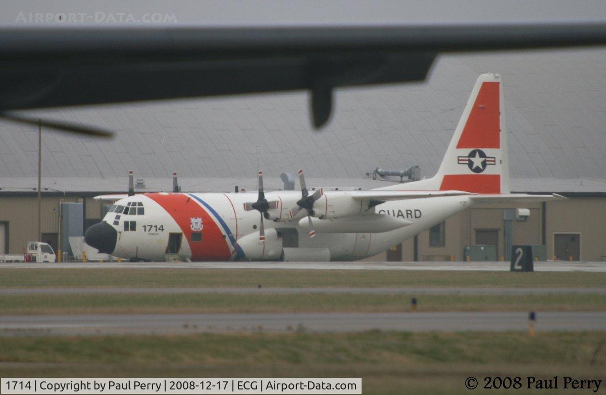 1714, 1985 Lockheed HC-130H7 Hercules C/N 382-5035, Once assigned to Clearwater CGAS, now showing Kodiak CGAS