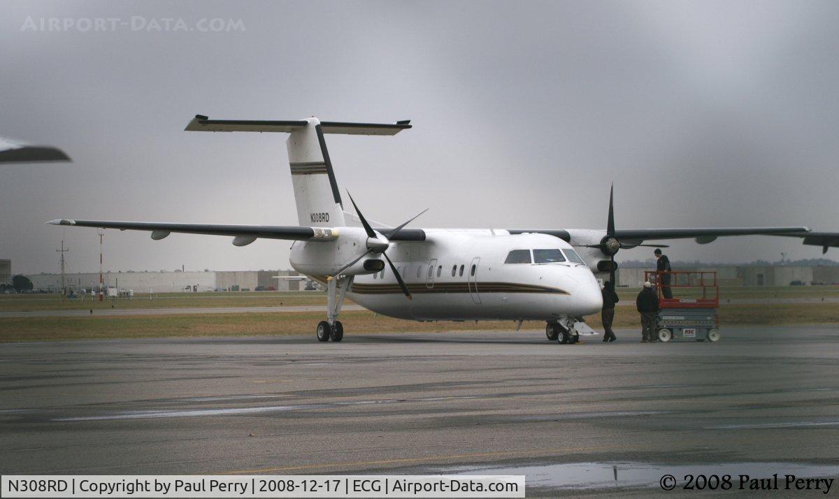 N308RD, 1991 De Havilland Canada DHC-8-102A Dash 8 Dash 8 C/N 265, One of the two DHC-8s on the ramp, but the only one getting attention