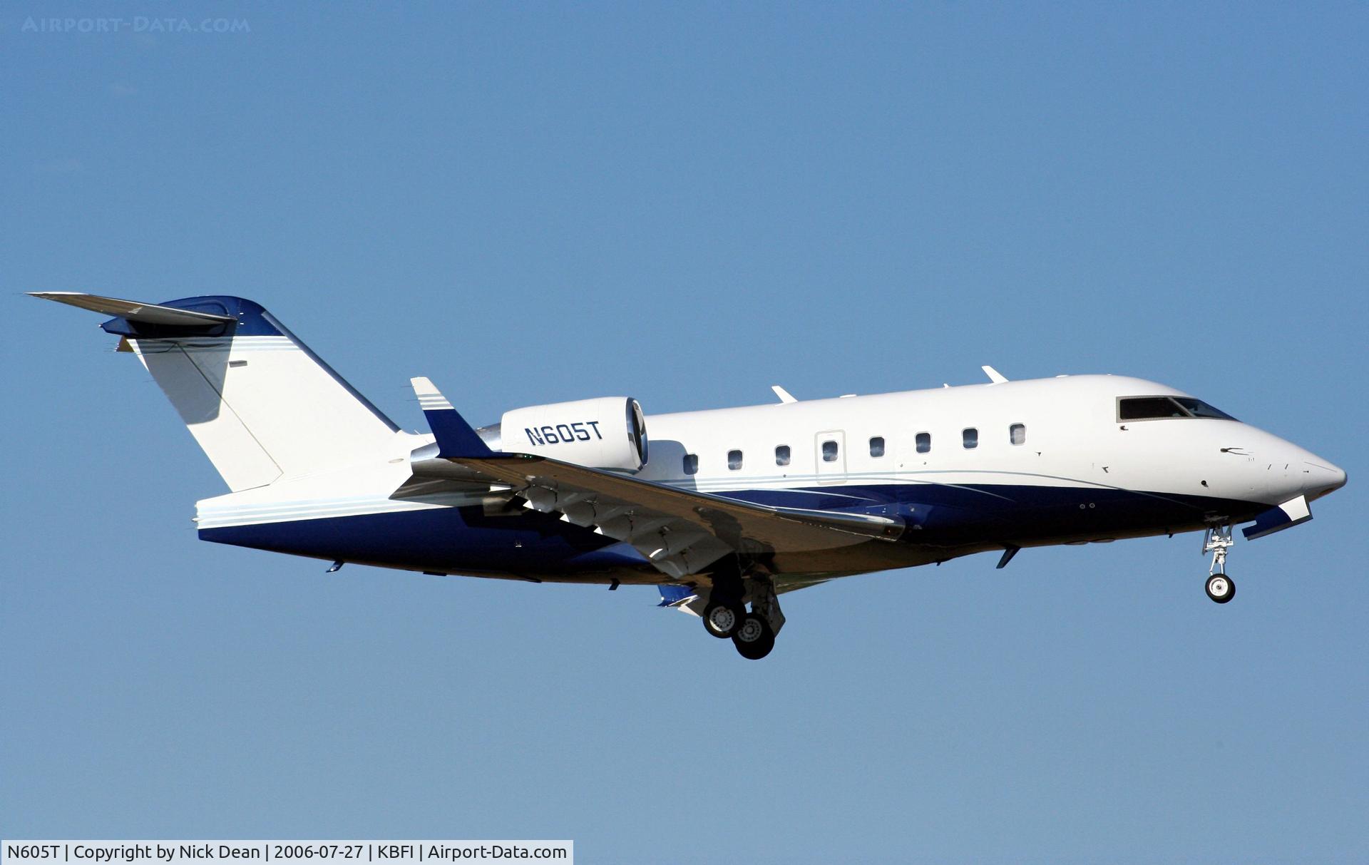 N605T, 1995 Canadair Challenger 601-3R (CL-600-2B16) C/N 5191, KBFI