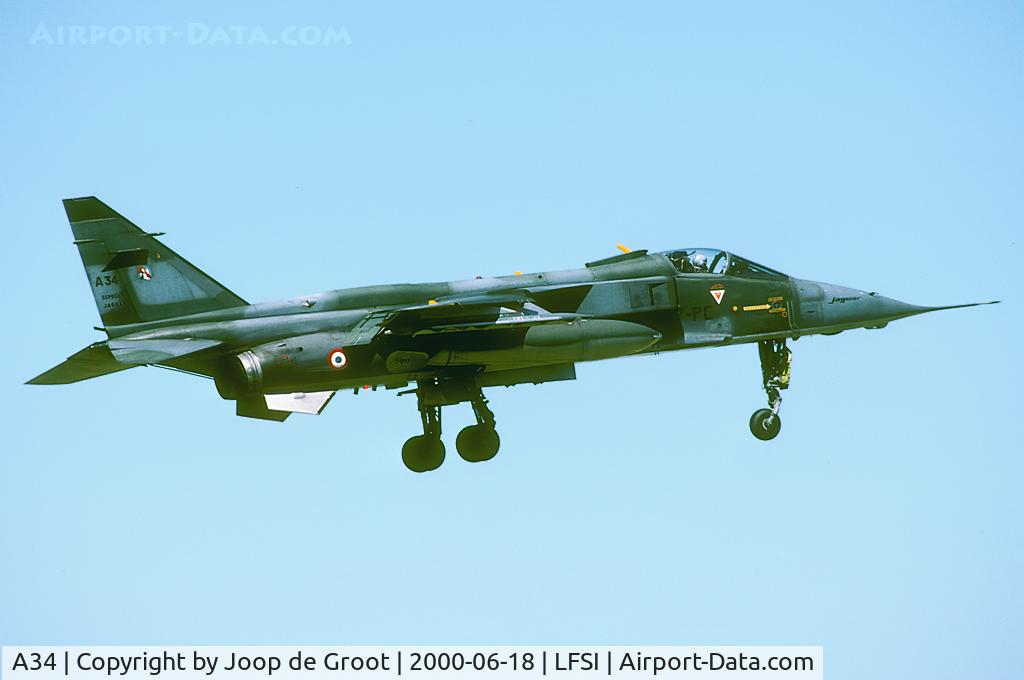 A34, Sepecat Jaguar A C/N A34, This Jaguar participated in a mass base attack during the local air day.