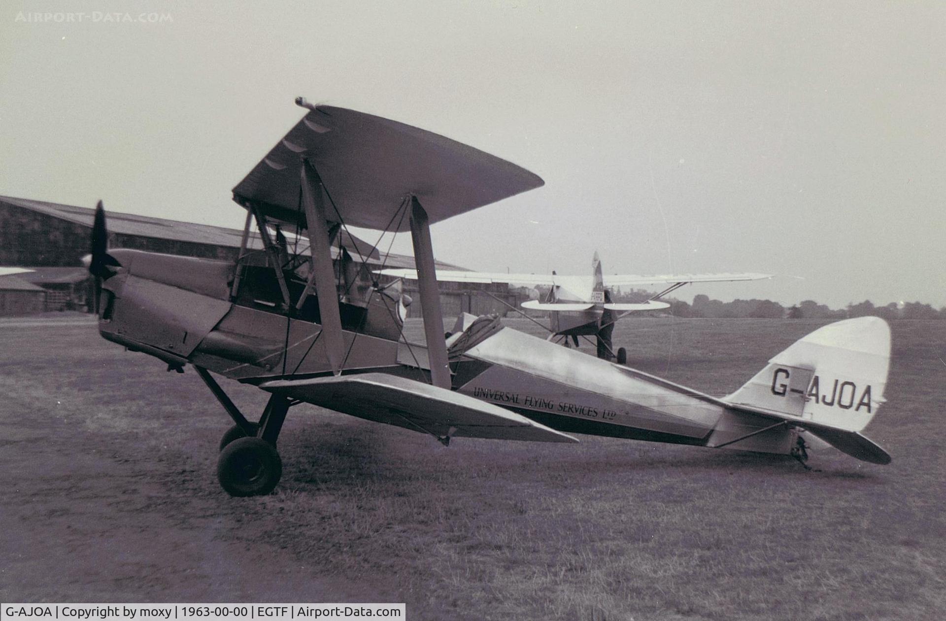 G-AJOA, 1940 De Havilland DH-82A Tiger Moth II C/N 83167, Universal Flying Services Tiger Moth