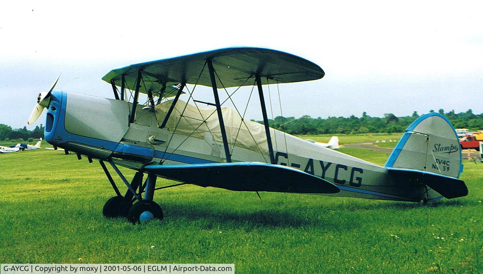G-AYCG, 1970 Stampe-Vertongen SV-4C C/N 59, STAMPE SV4C
