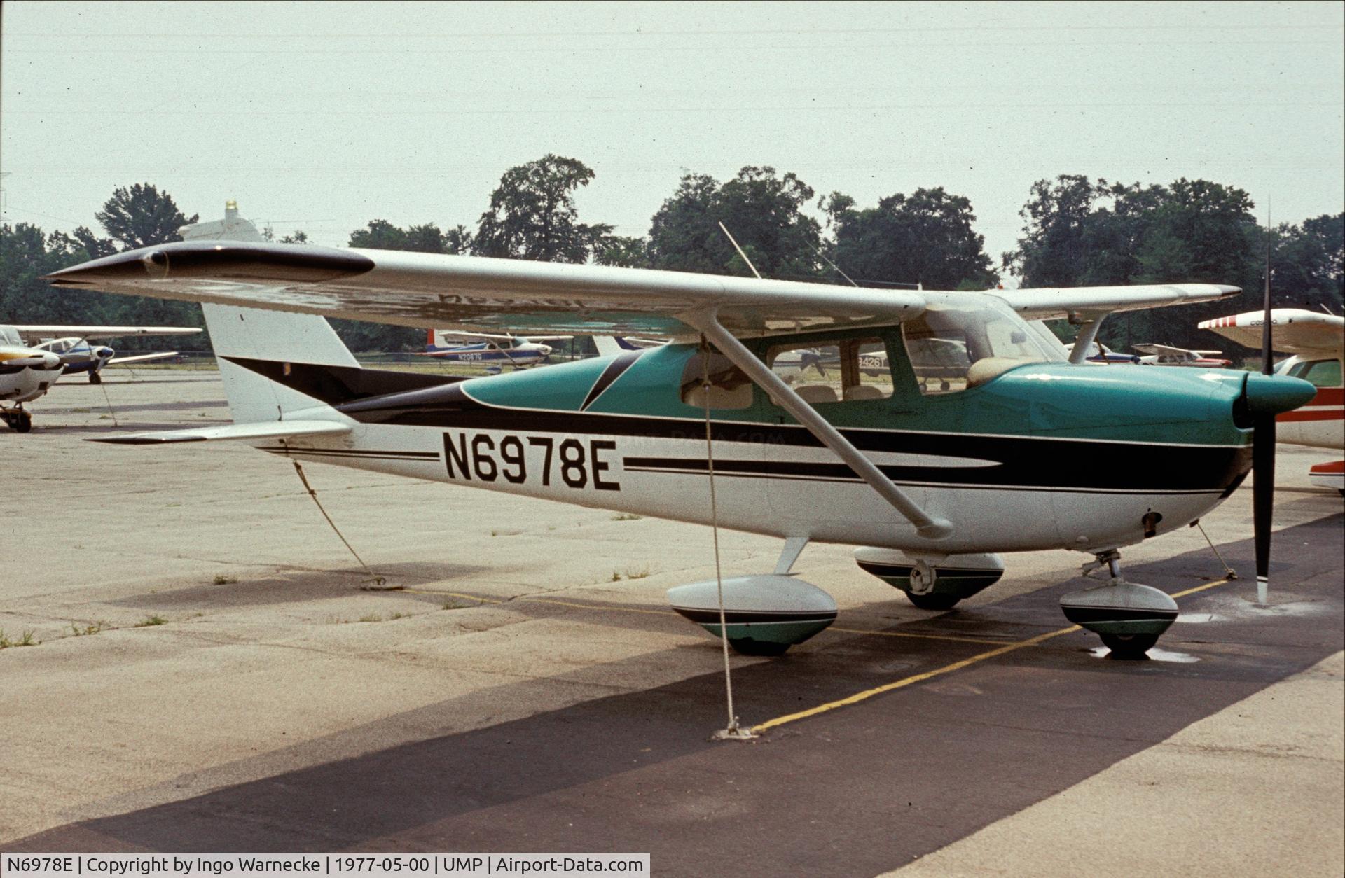 N6978E, 1960 Cessna 175A Skylark C/N 56478, Cessna 175A at Indianapolis Metropolitan Airport