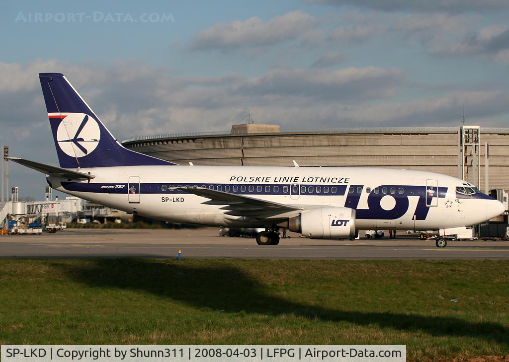 SP-LKD, 1992 Boeing 737-55D C/N 27419, Rolling for departure on the South...