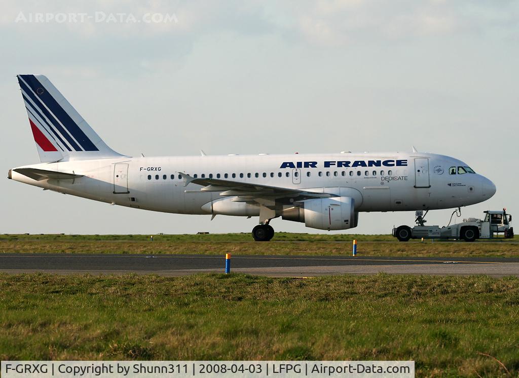 F-GRXG, 2004 Airbus A319-115LR C/N 2213, Trackted from Air France facility