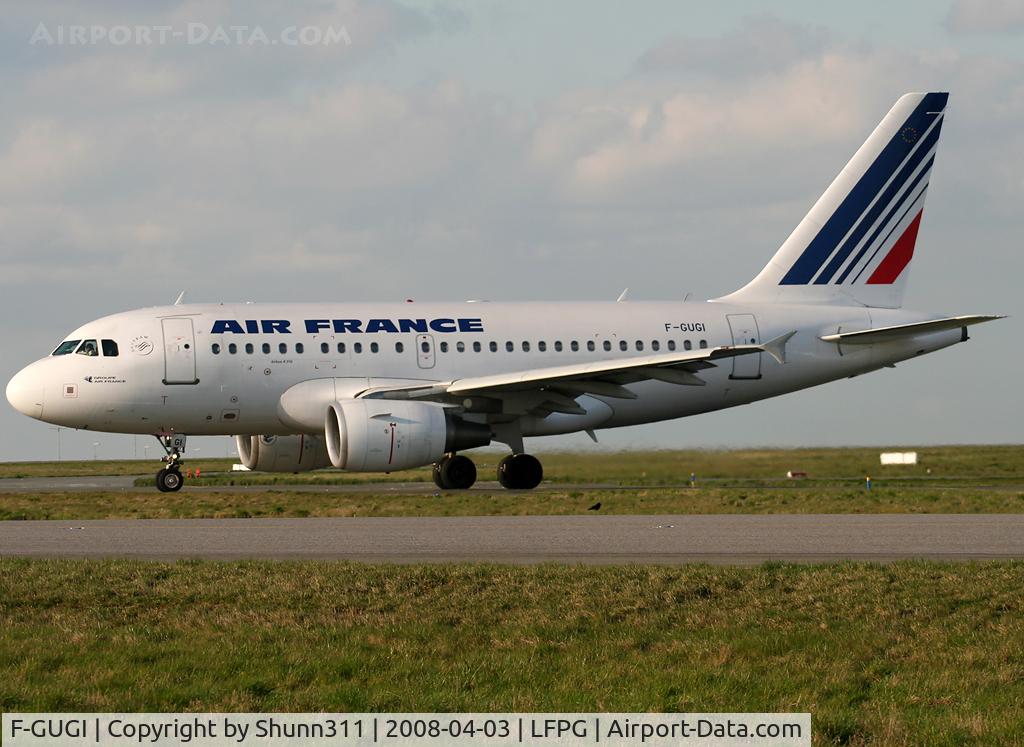 F-GUGI, 2004 Airbus A318-111 C/N 2350, Arriving from flight...