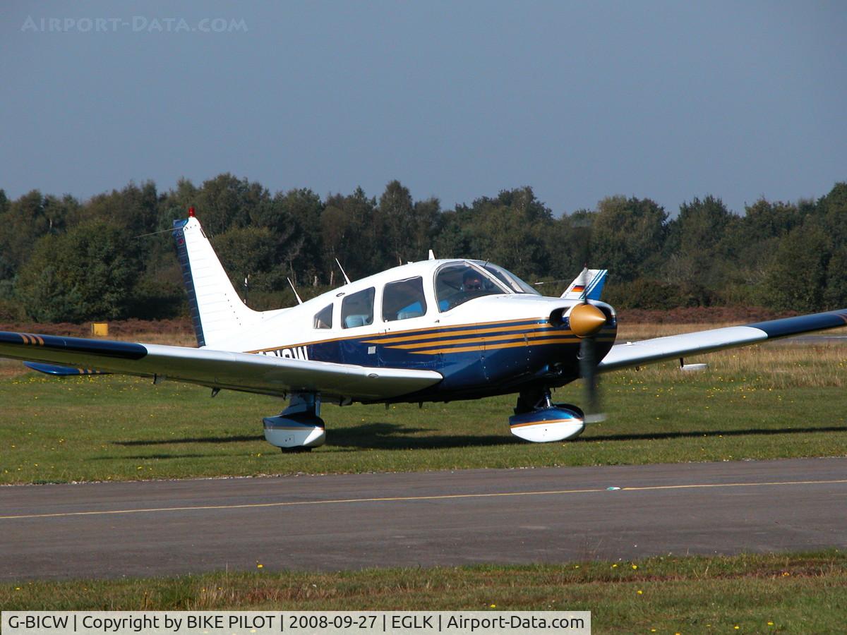 G-BICW, 1979 Piper PA-28-161 Cherokee Warrior II C/N 28-7916309, VISITING WARRIOR II