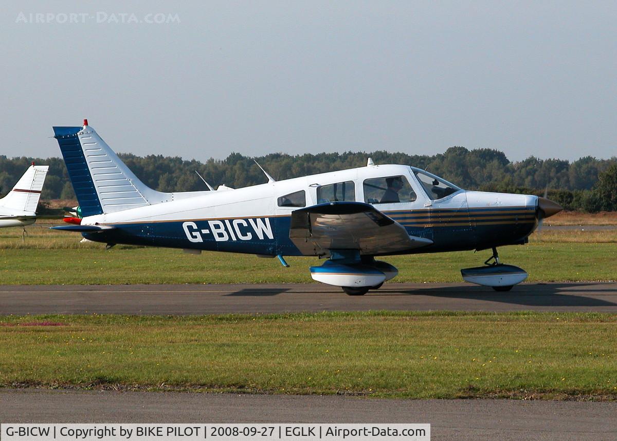 G-BICW, 1979 Piper PA-28-161 Cherokee Warrior II C/N 28-7916309, TAXYING OUT TO DEPART