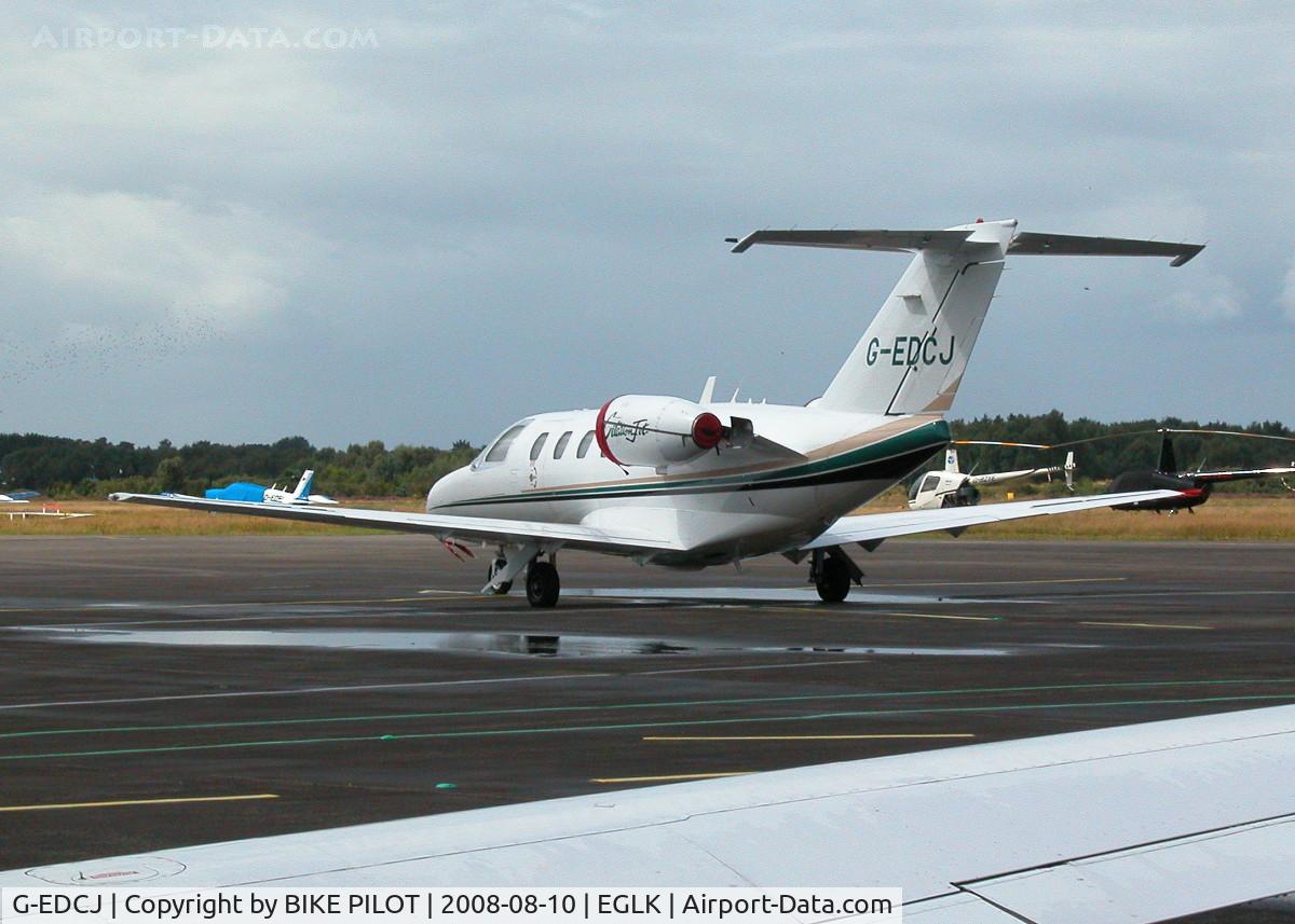 G-EDCJ, 1995 Cessna 525 CitationJet CJ1 C/N 525-0105, CITATION JET PARKED AT SLOT 4
