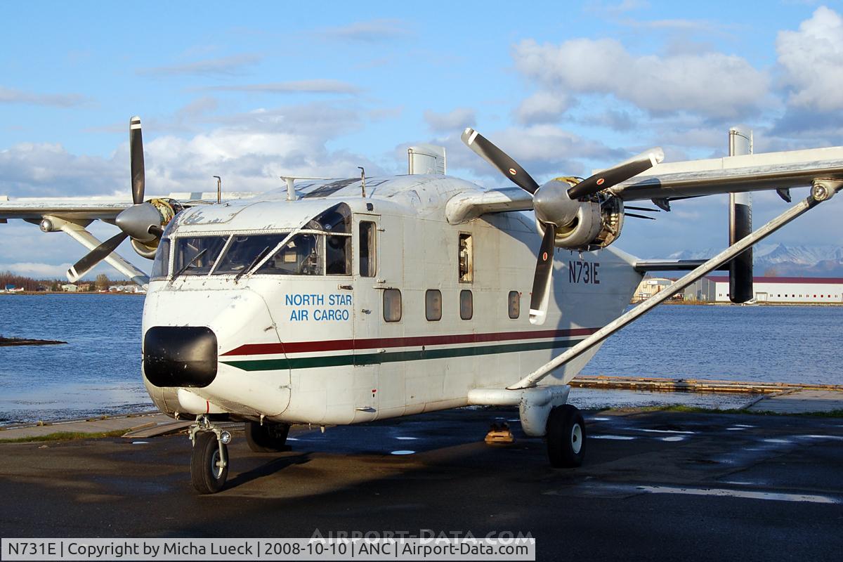 N731E, 1968 Short SC-7 Skyvan 3 C/N SH.1853, At Anchorage