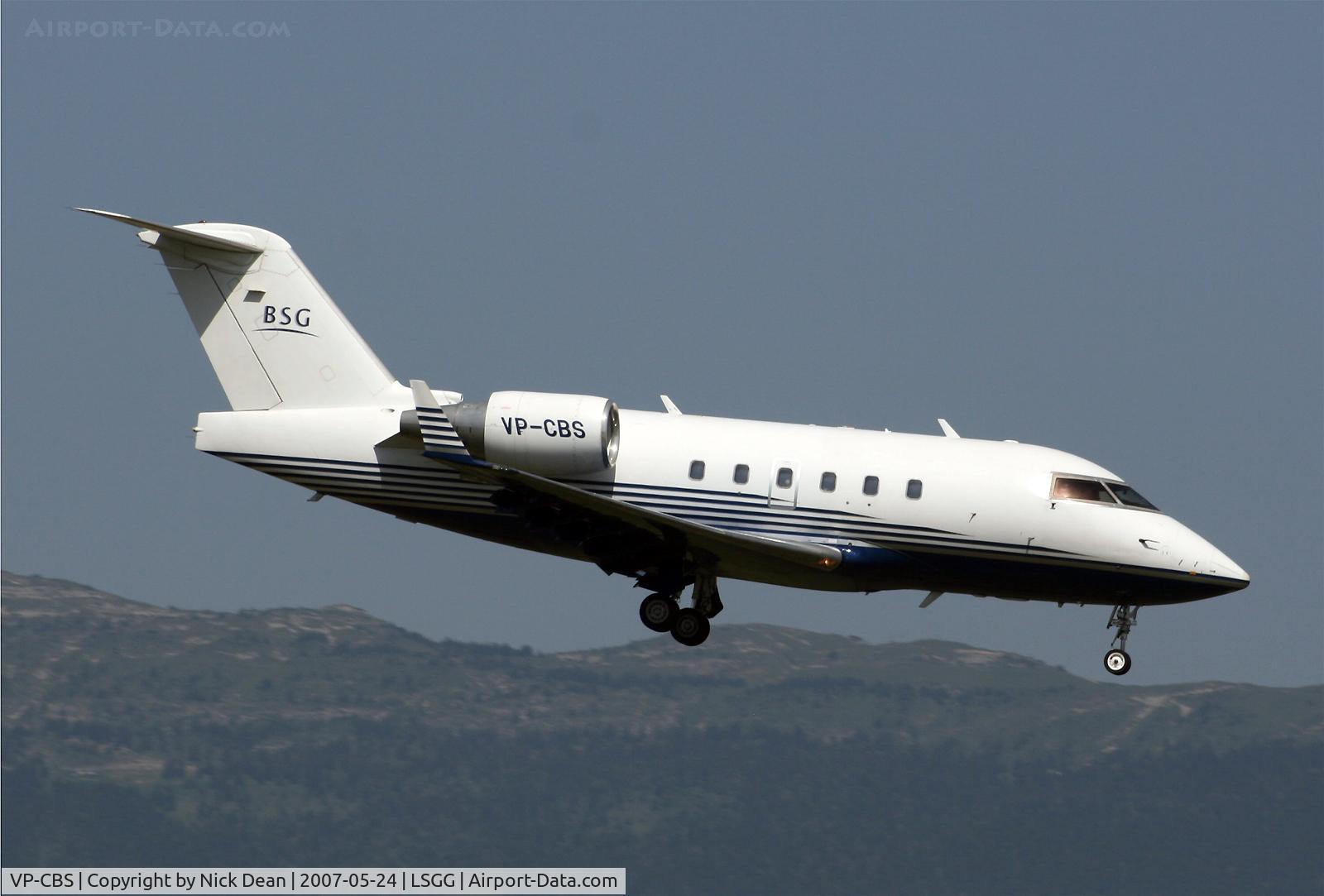 VP-CBS, 1989 Canadair Challenger 601-3A (CL-600-2B16) C/N 5044, LSGG