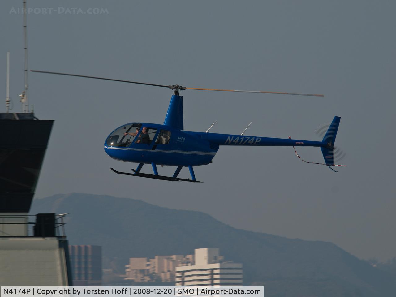 N4174P, 2008 Robinson R44 II C/N 12512, N4174P arriving on RWY 21