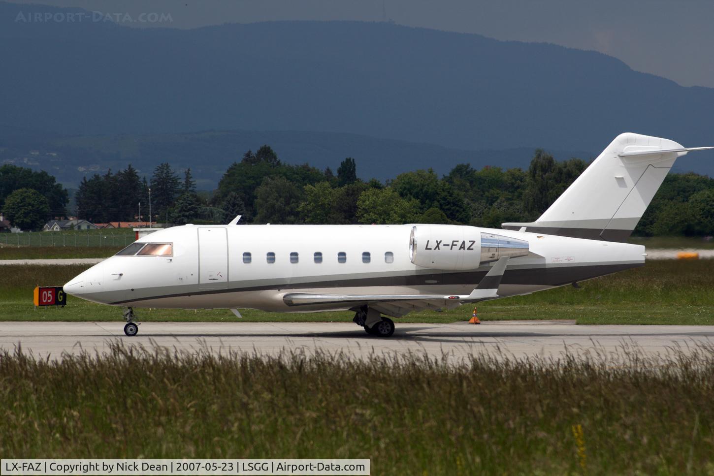 LX-FAZ, 1996 Canadair Challenger 604 (CL-600-2B16) C/N 5307, LSGG