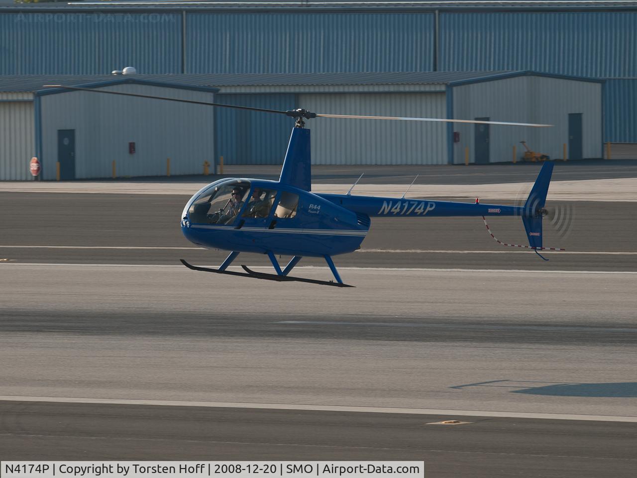 N4174P, 2008 Robinson R44 II C/N 12512, N4174P moving to the helipad