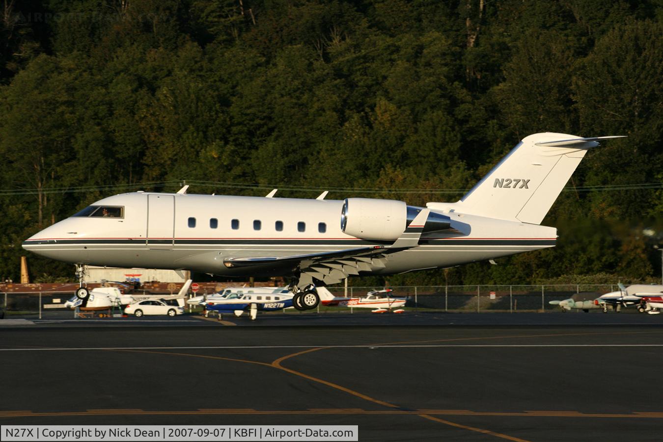 N27X, 1996 Canadair Challenger 604 (CL-600-2B16) C/N 5319, KBFI