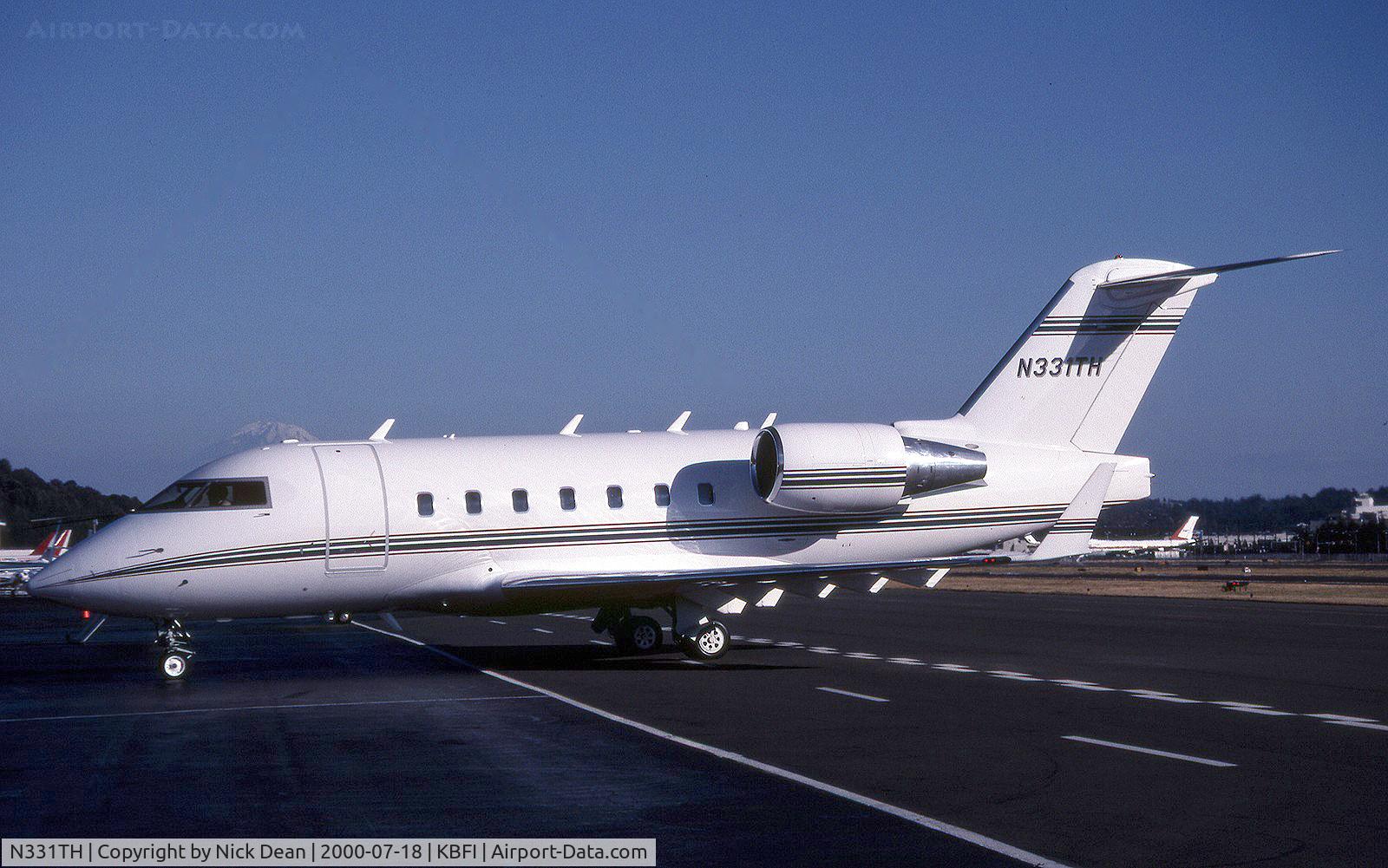 N331TH, 2002 Bombardier Challenger 604 (CL-600-2B16) C/N 5325, KBFI