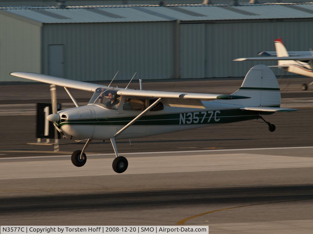 N3577C, 1954 Cessna 170B C/N 26621, N3577C arriving on RWY 21