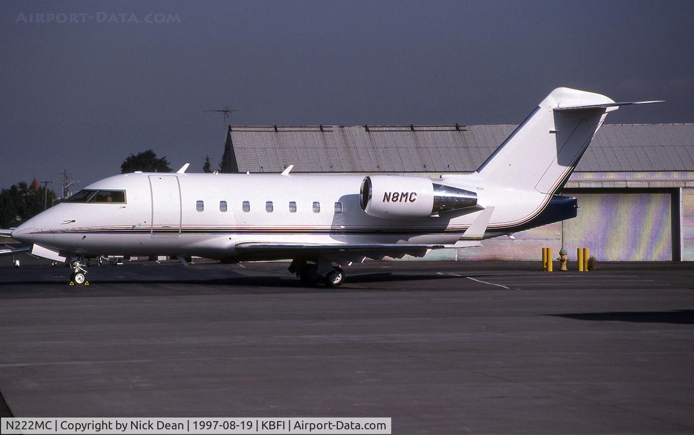 N222MC, 1996 Canadair Challenger 604 (CL-600-2B16) C/N 5329, KBFI (Currently registered N222MC as posted)