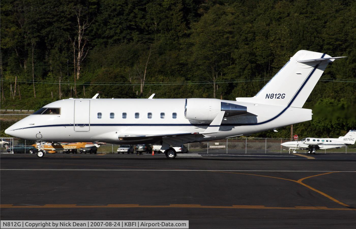 N812G, 1996 Canadair Challenger 604 (CL-600-2B16) C/N 5330, KBFI