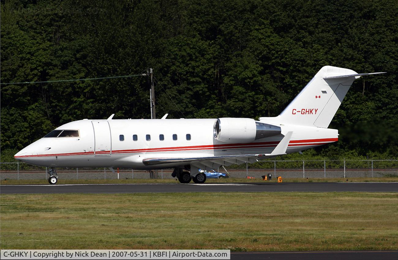 C-GHKY, 1997 Canadair Challenger 604 (CL-600-2B16) C/N 5343, KBFI
