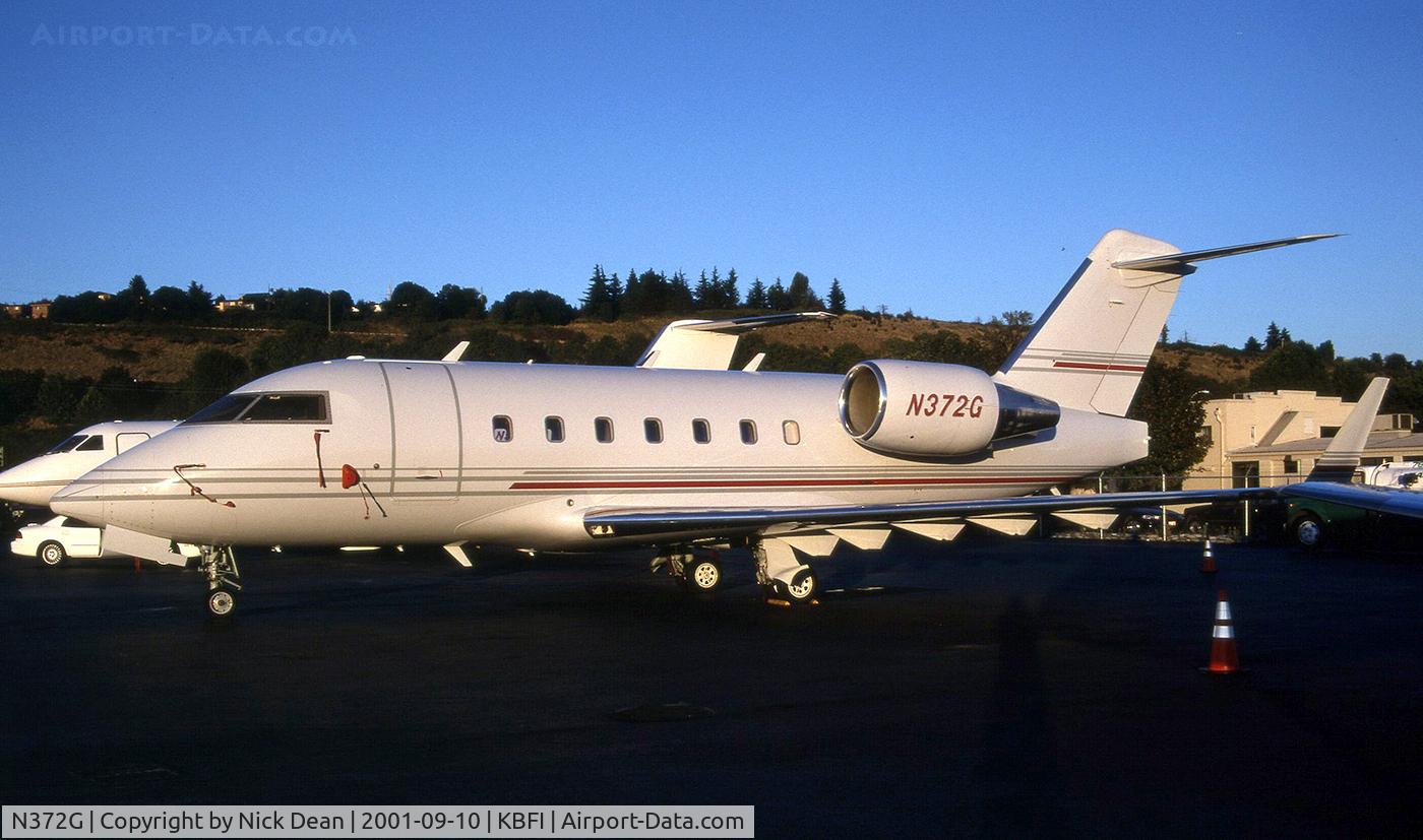 N372G, 1997 Canadair Challenger 604 (CL-600-2B16) C/N 5351, KBFI