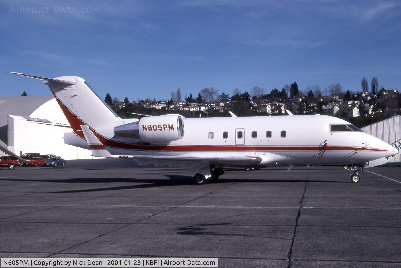 N605PM, 1997 Canadair Challenger 604 (CL-600-2B16) C/N 5356, KBFI