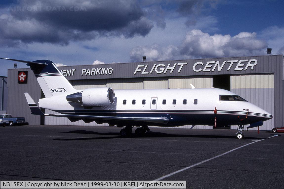 N315FX, 1998 Bombardier Challenger 604 (CL-600-2B16) C/N 5376, KBFI