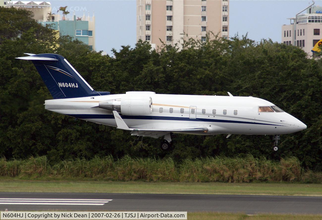 N604HJ, 1998 Bombardier Challenger 604 (CL-600-2B16) C/N 5382, TJSJ