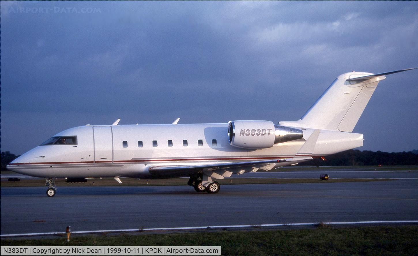 N383DT, 1998 Bombardier Challenger 604 (CL-600-2B16) C/N 5383, KPDK