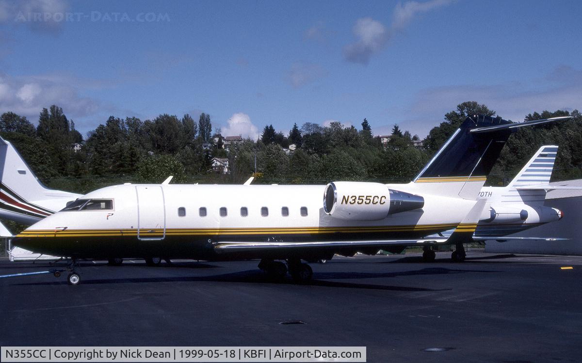 N355CC, 1998 Bombardier Challenger 604 (CL-600-2B16) C/N 5393, KBFI