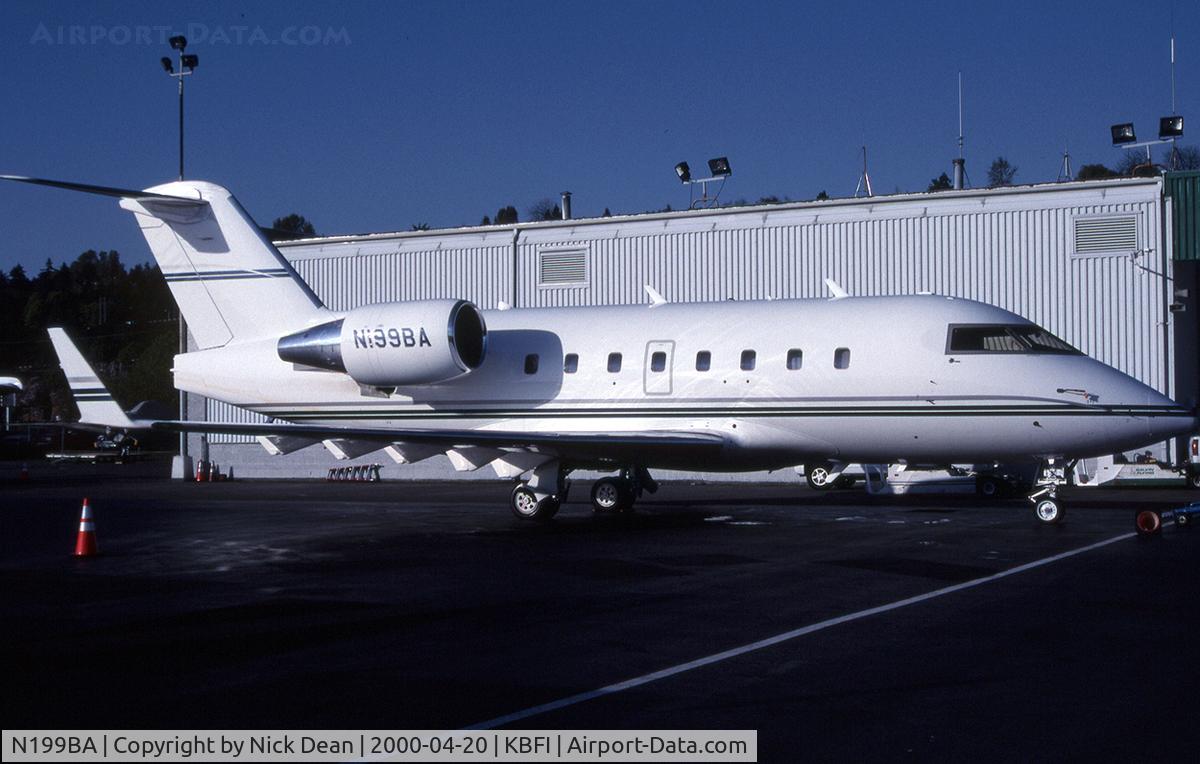 N199BA, 1999 Bombardier Challenger 604 (CL-600-2B16) C/N 5410, KBFI