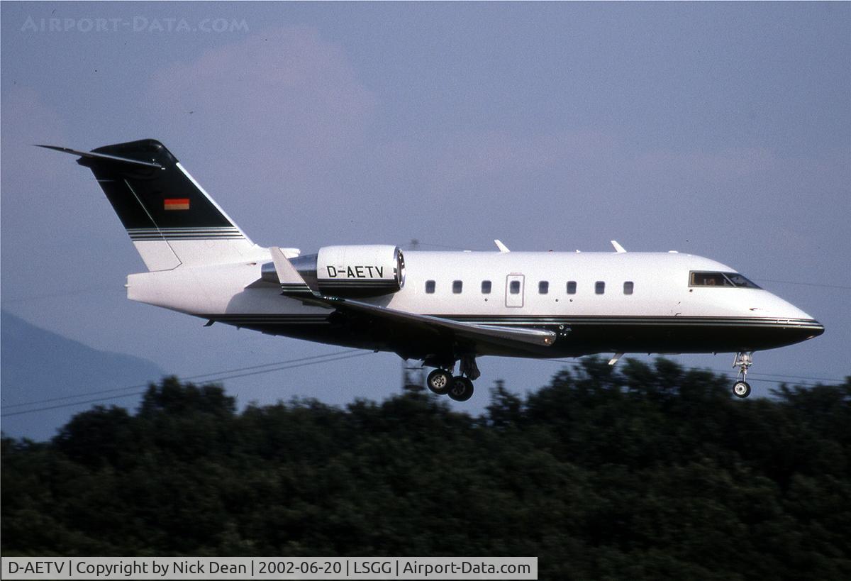D-AETV, 1999 Bombardier Challenger 604 (CL-600-2B16) C/N 5417, LSGG
