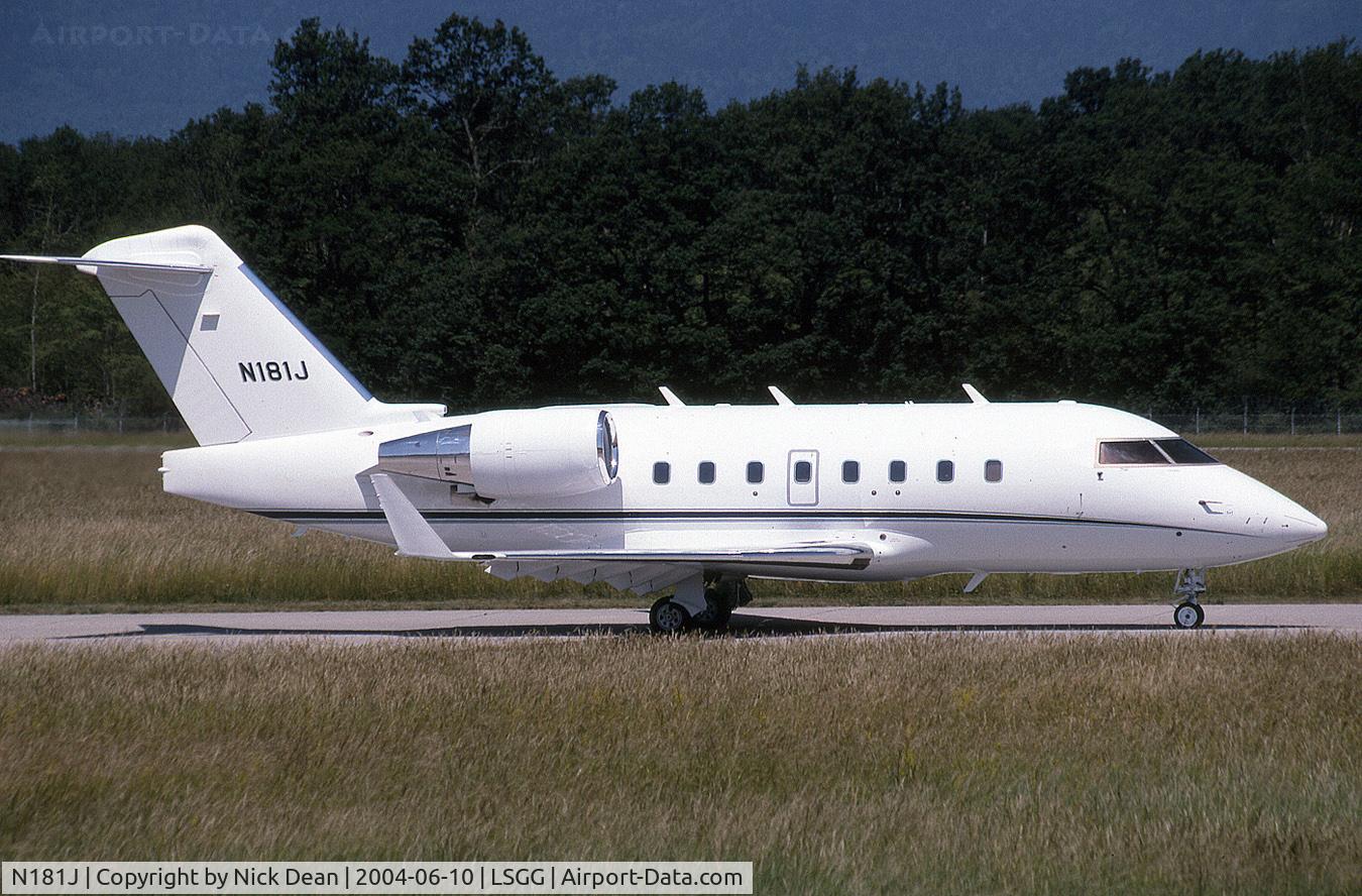N181J, 1999 Bombardier Challenger 604 (CL-600-2B16) C/N 5433, LSGG