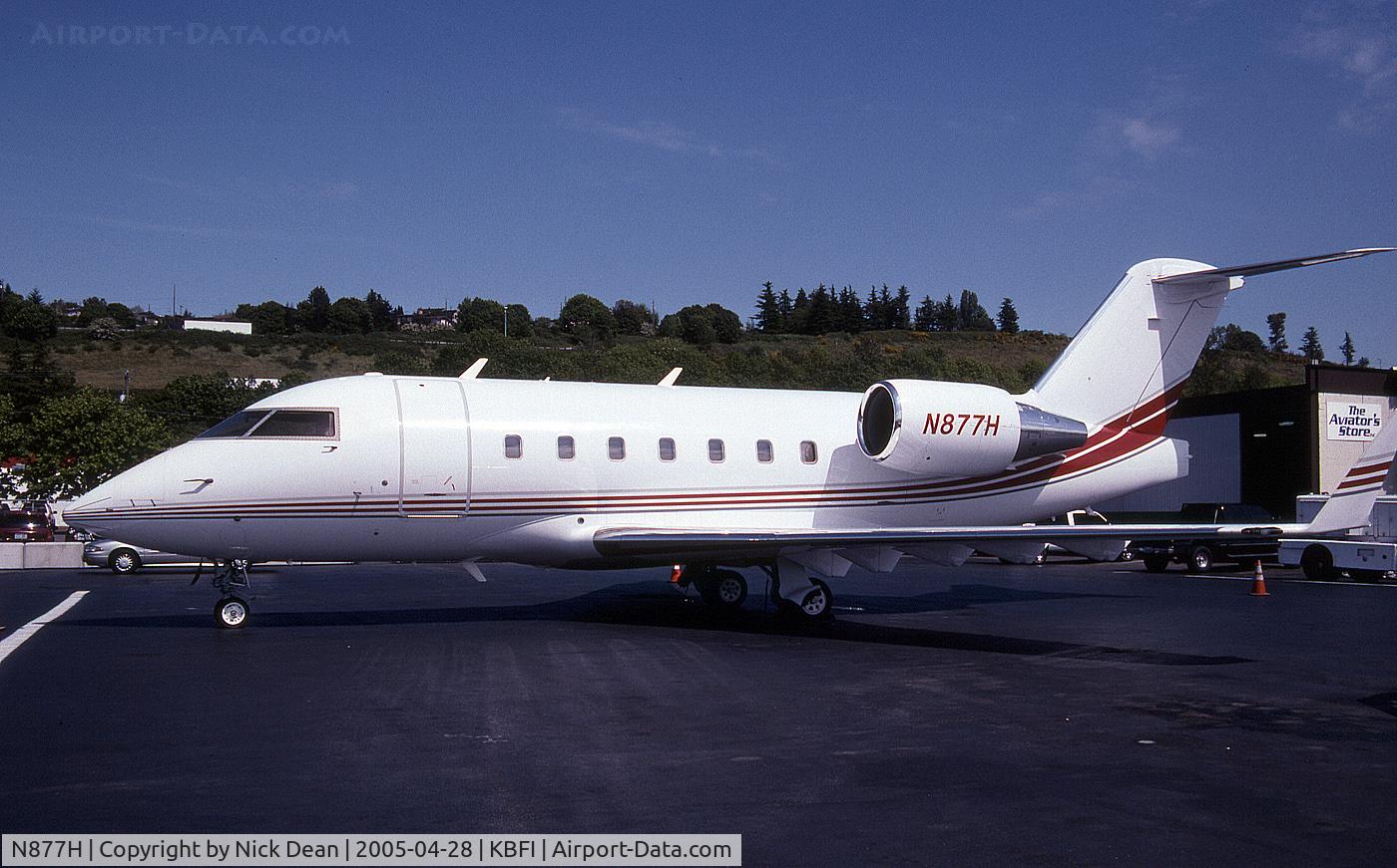 N877H, 2000 Bombardier Challenger 604 (CL-600-2B16) C/N 5445, KBFI