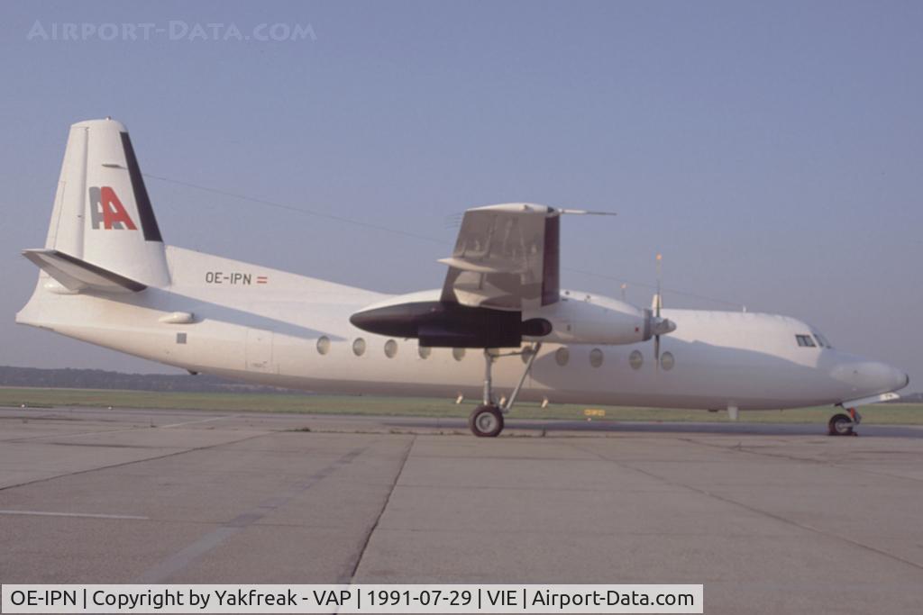 OE-IPN, 1985 Fokker F-27-500 Friendship C/N 10686, Alpenair Fokker 27