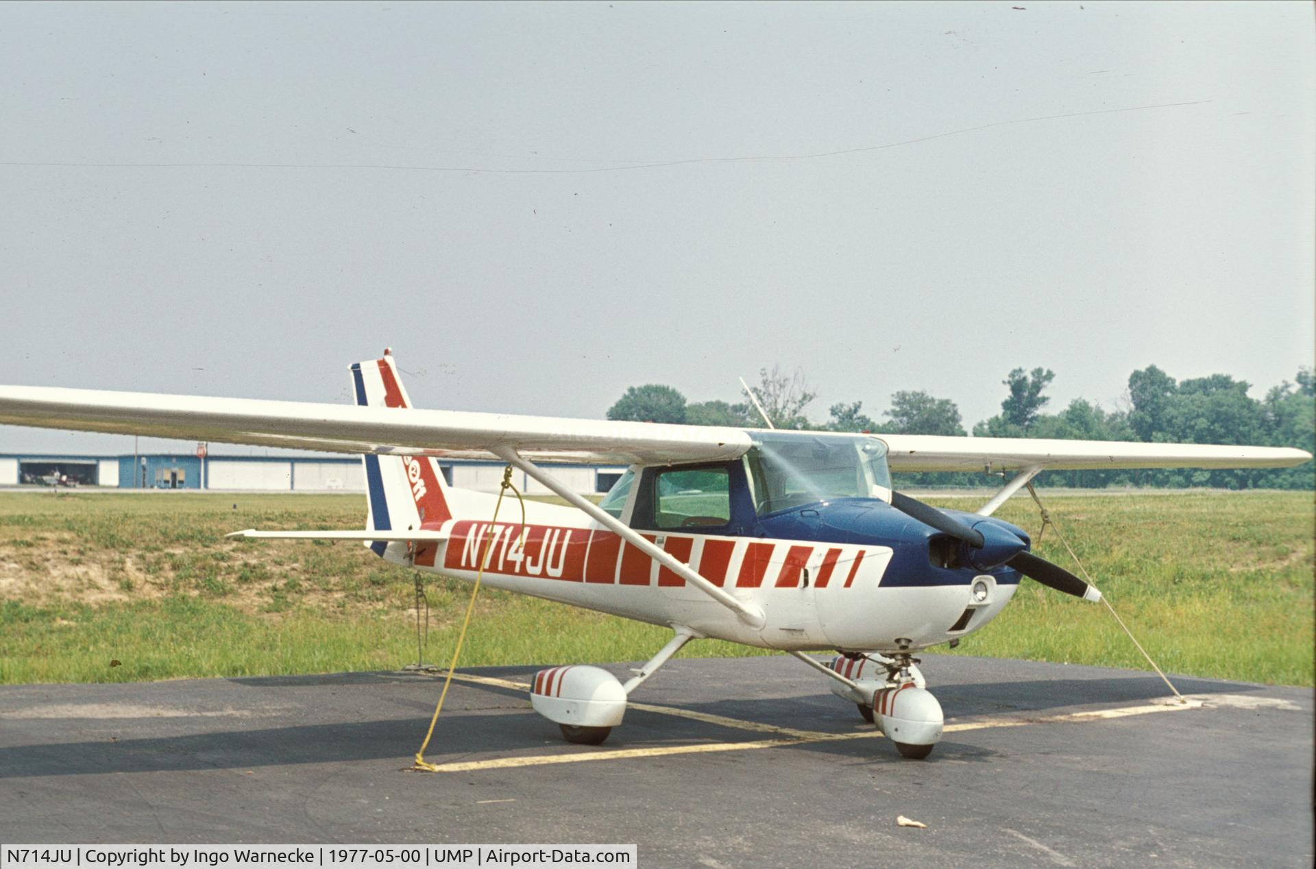 N714JU, 1977 Cessna 150M C/N 15079218, Cessna 150M at Indianapolis Metropolitan Airport