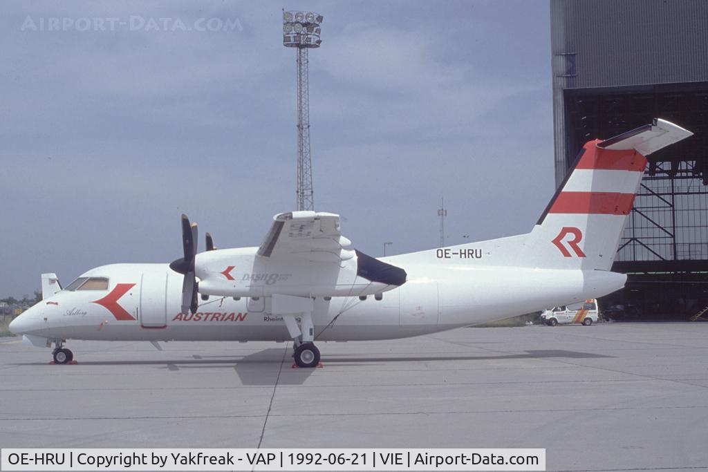 OE-HRU, 1992 De Havilland Canada DHC-8-106 Dash 8 C/N 317, Rheintalflug Dash 8-100