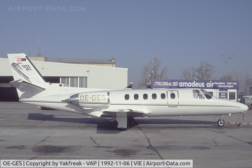 OE-GES, 1982 Cessna 551  Citation II/SP C/N 551-0421, City Jet Cessna 550 Citation 2