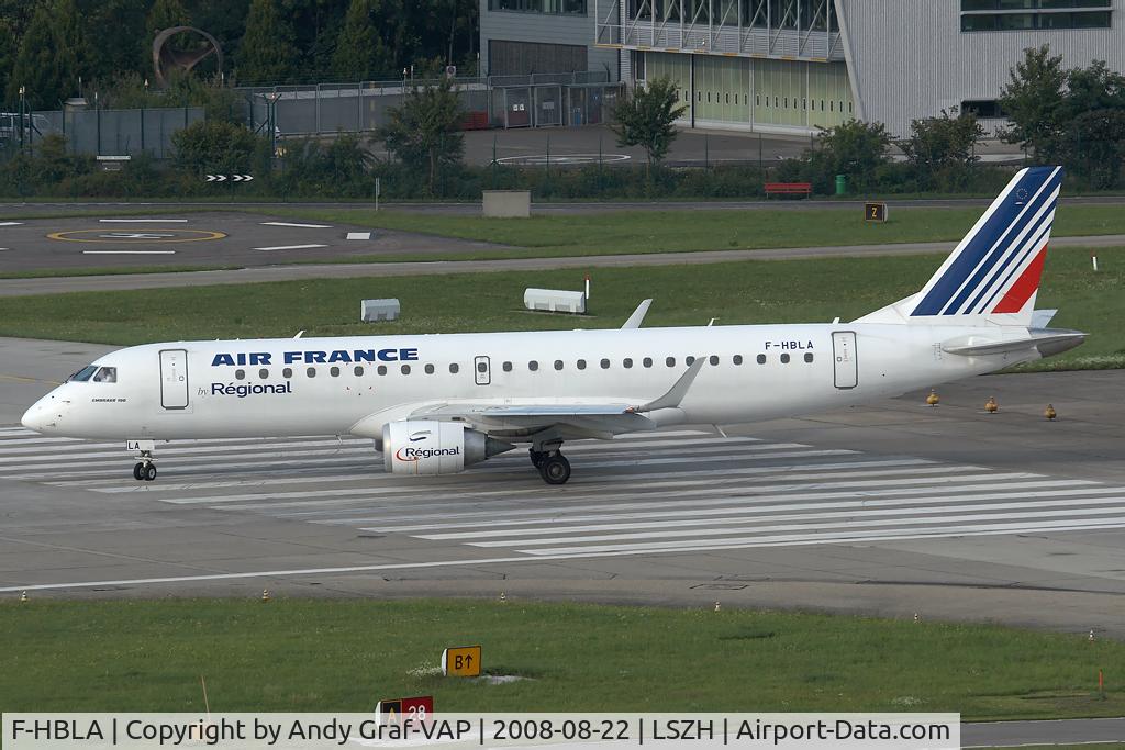 F-HBLA, 2007 Embraer 195LR (ERJ-190-200LR) C/N 19000051, Air France EMB190